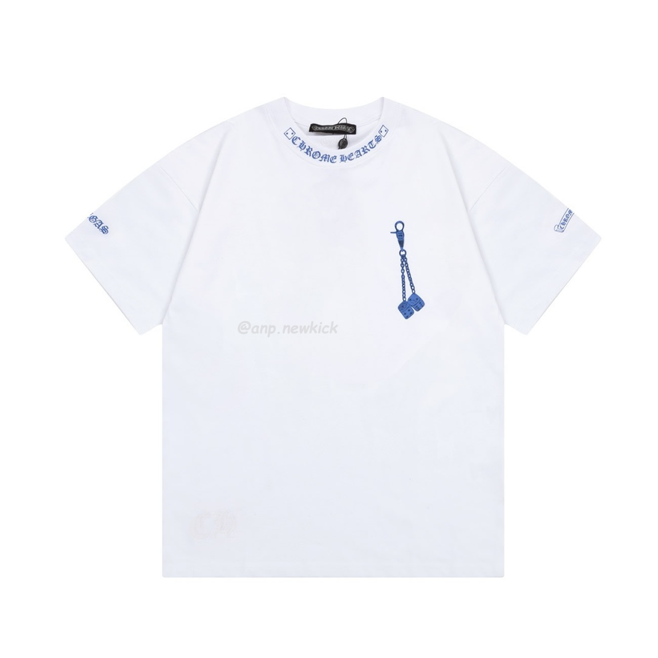 Chrome Hearts White Black Light Blue Dice T Shirt (10) - www.newkick.vip